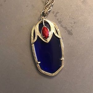 Kendra Scott Color Bar Blue & Red Necklace